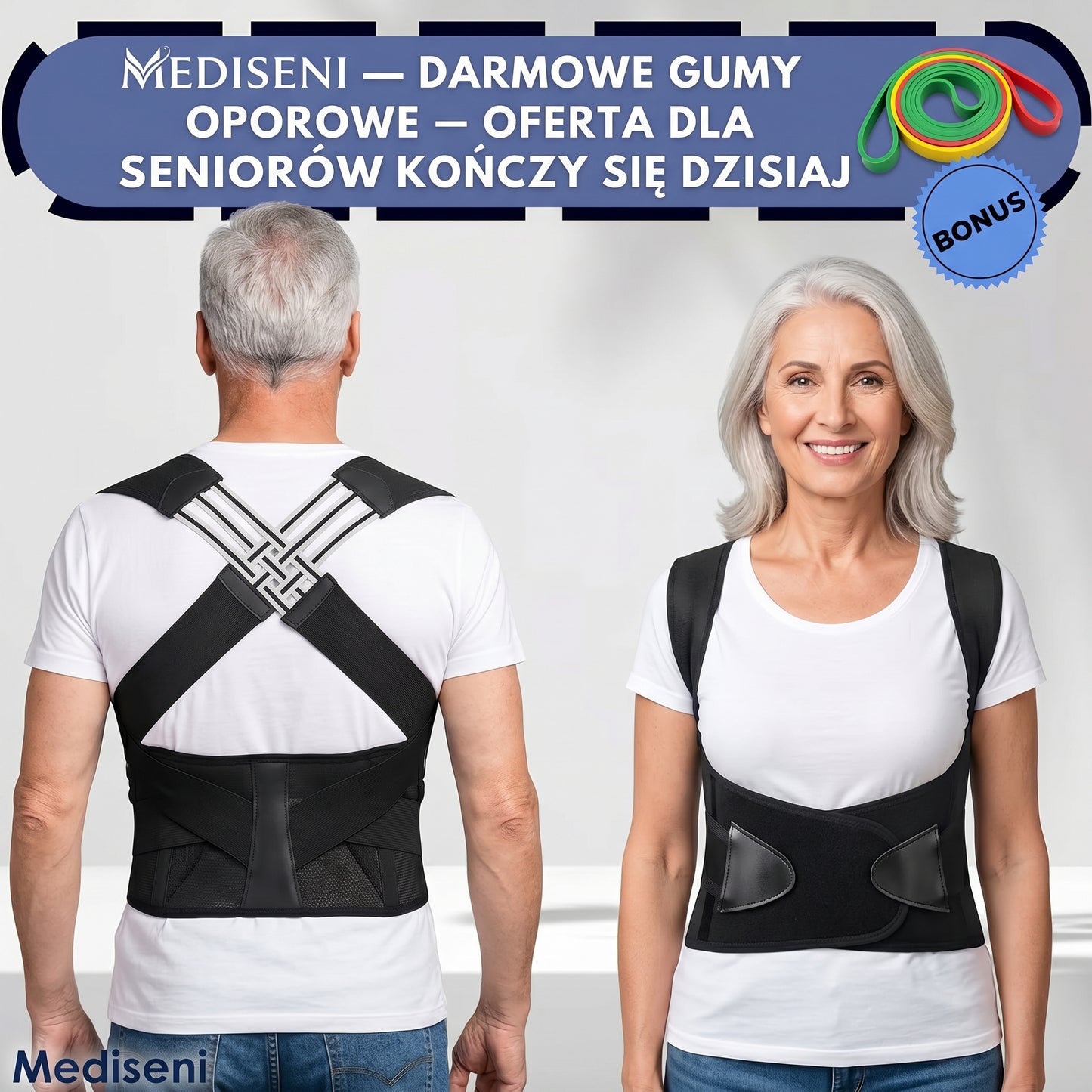 Mediseni™ - profesjonalny korektor postawy korektor postawy + GRATIS