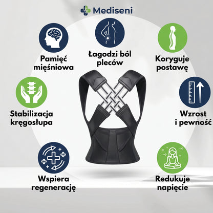 Mediseni™ - profesjonalny korektor postawy korektor postawy + GRATIS